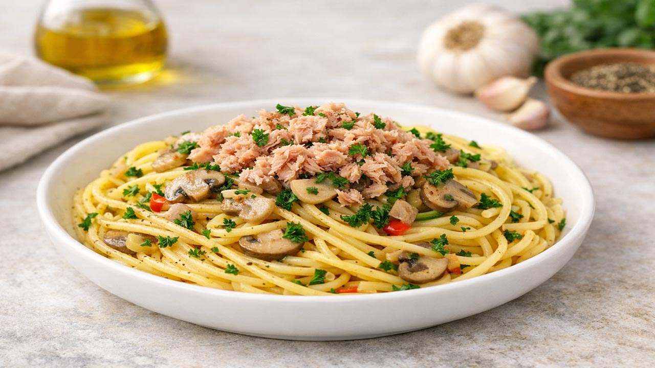 Ton Balıklı Spagetti Makarna Tarifi